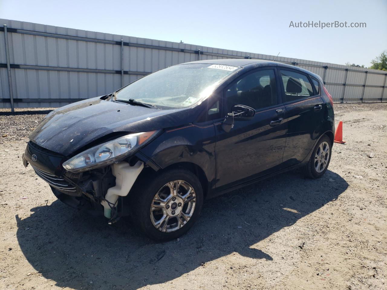 2015 Ford Fiesta Se Black vin: 3FADP4EJ2FM148068