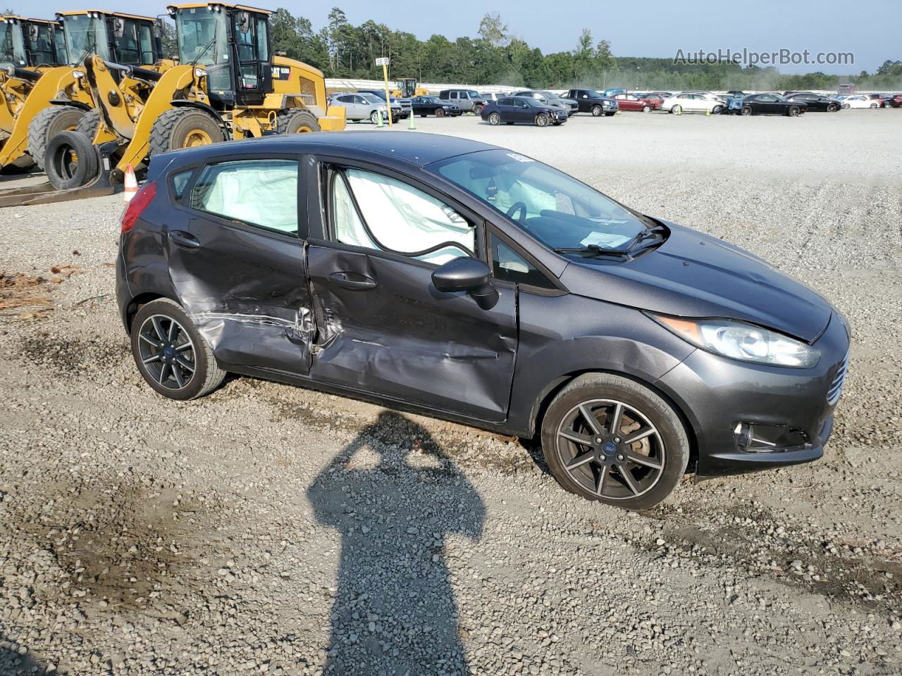 2017 Ford Fiesta Se Gray vin: 3FADP4EJ2HM146954