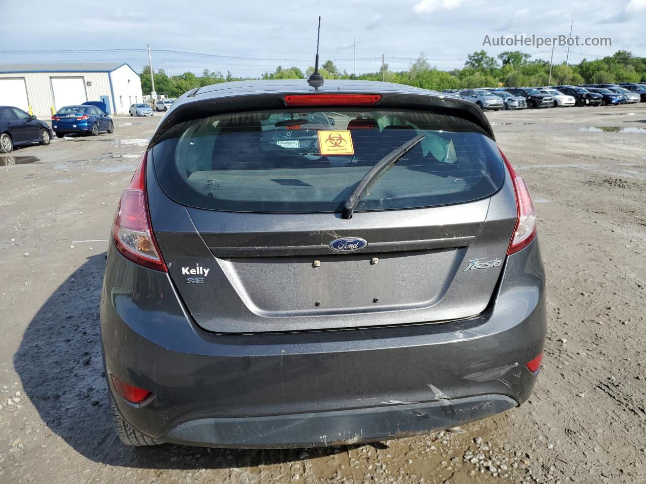 2017 Ford Fiesta Se Gray vin: 3FADP4EJ2HM167268