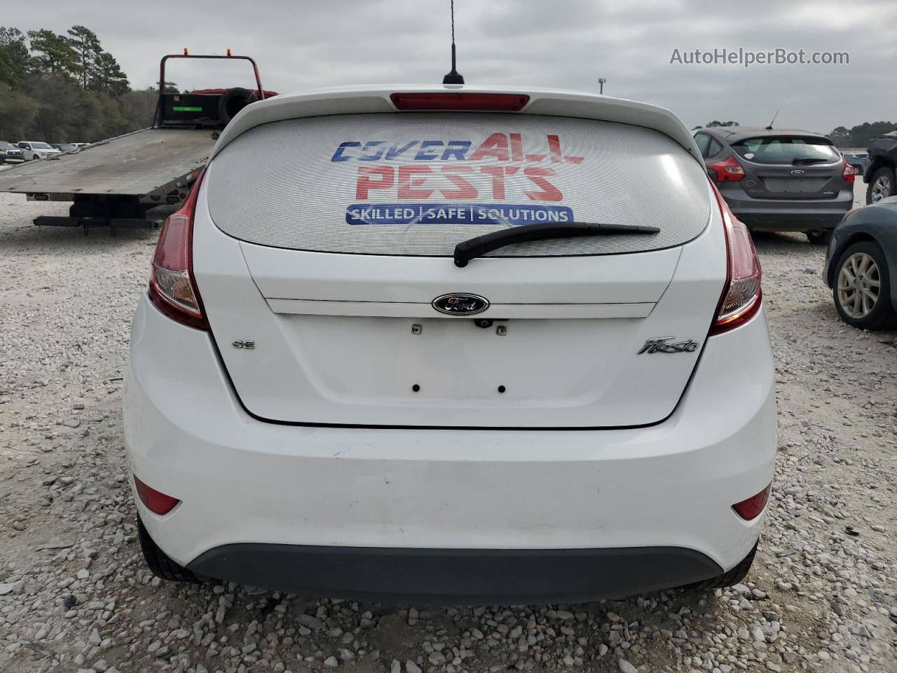 2019 Ford Fiesta Se White vin: 3FADP4EJ2KM109345