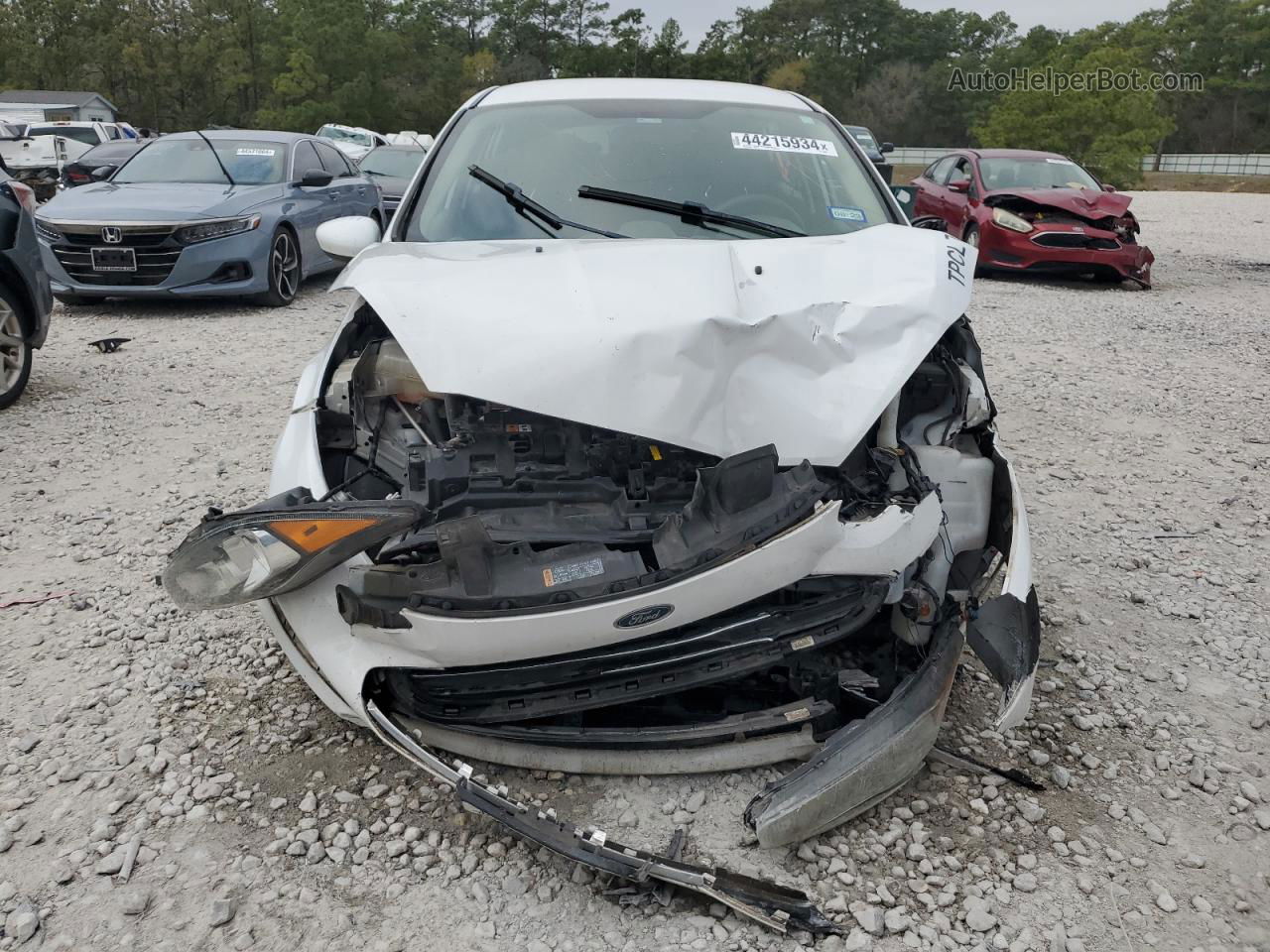 2019 Ford Fiesta Se White vin: 3FADP4EJ2KM109345