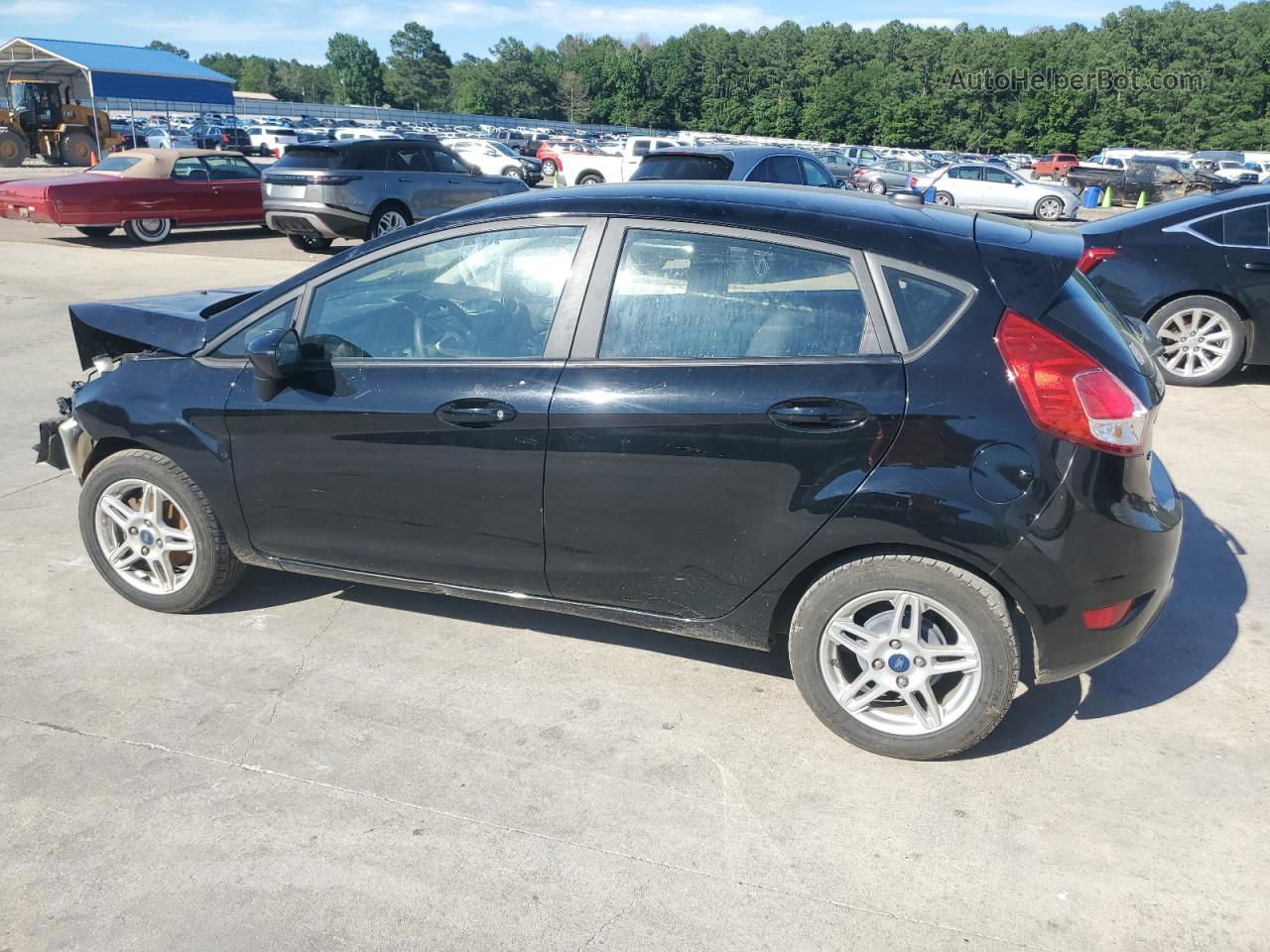 2019 Ford Fiesta Se Gray vin: 3FADP4EJ2KM120734