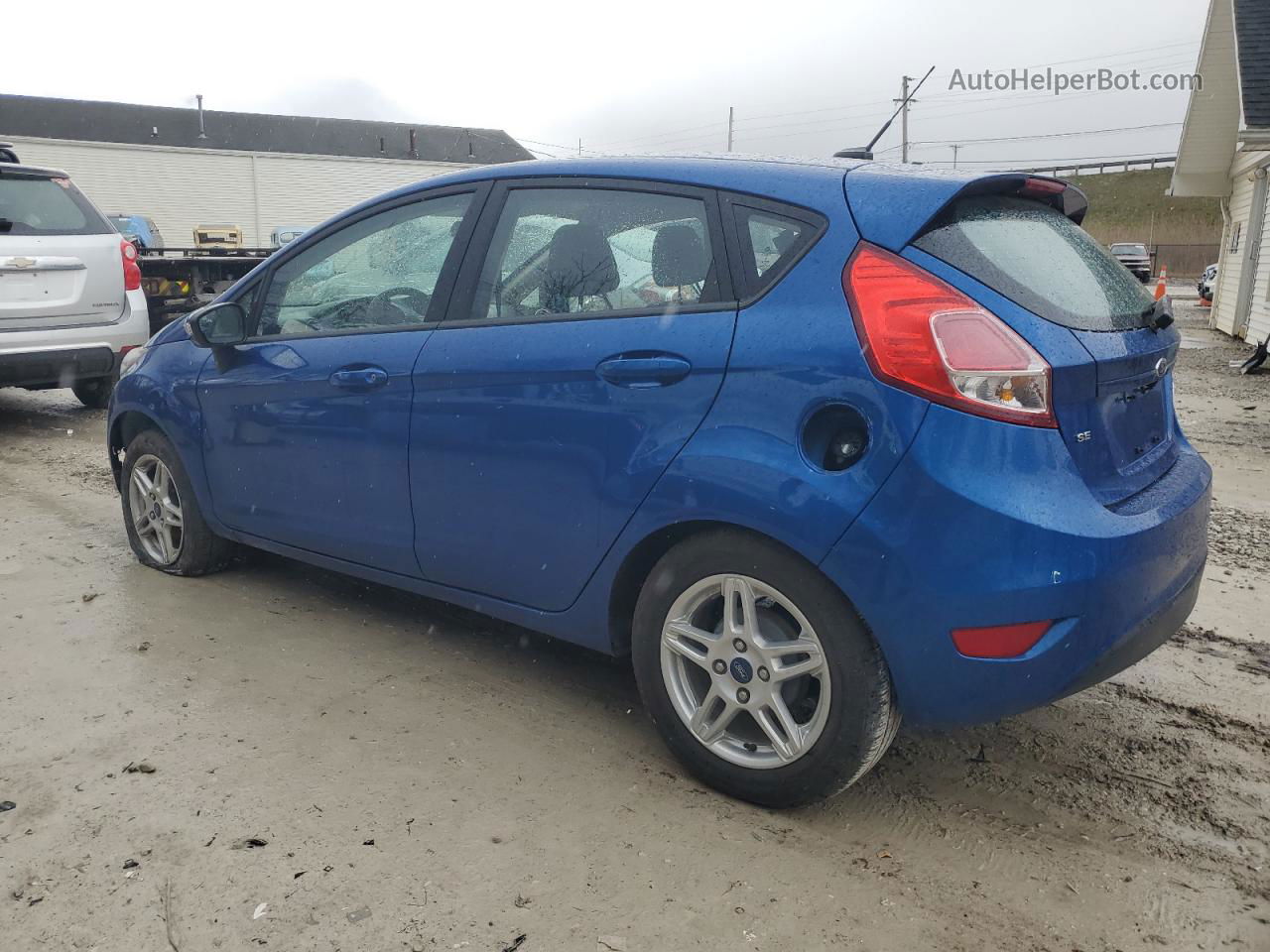 2019 Ford Fiesta Se Blue vin: 3FADP4EJ2KM125271