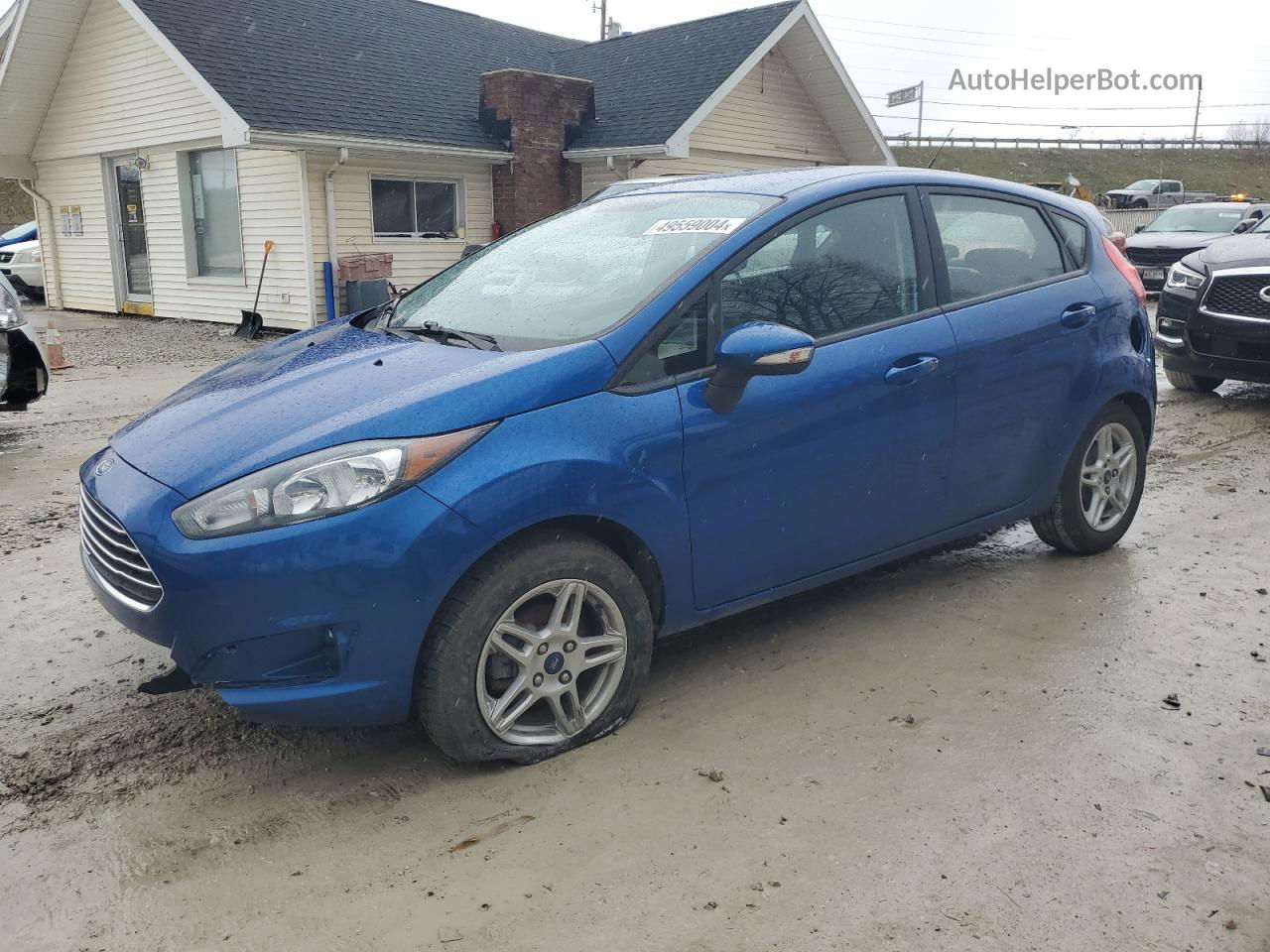 2019 Ford Fiesta Se Blue vin: 3FADP4EJ2KM125271