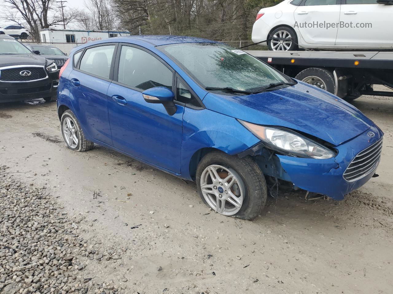 2019 Ford Fiesta Se Blue vin: 3FADP4EJ2KM125271