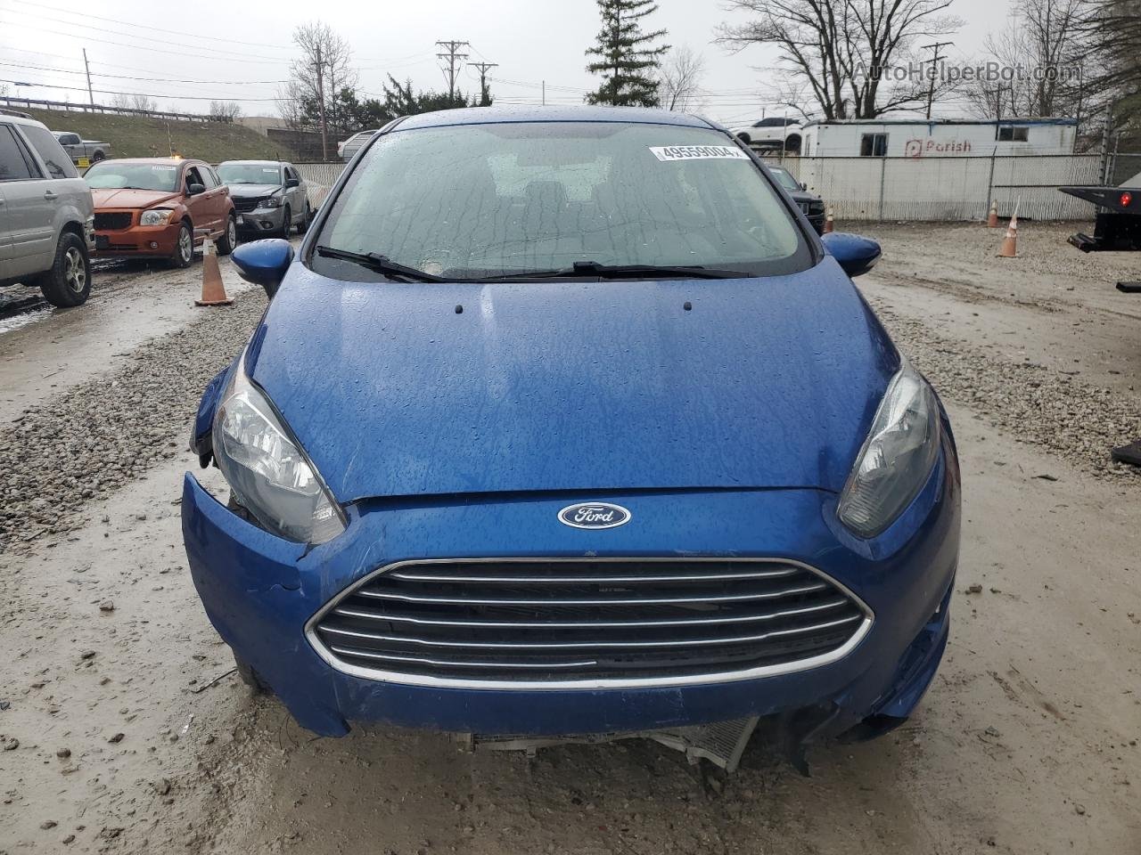 2019 Ford Fiesta Se Blue vin: 3FADP4EJ2KM125271