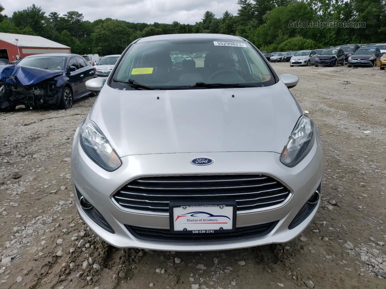 2019 Ford Fiesta Se Silver vin: 3FADP4EJ2KM137159