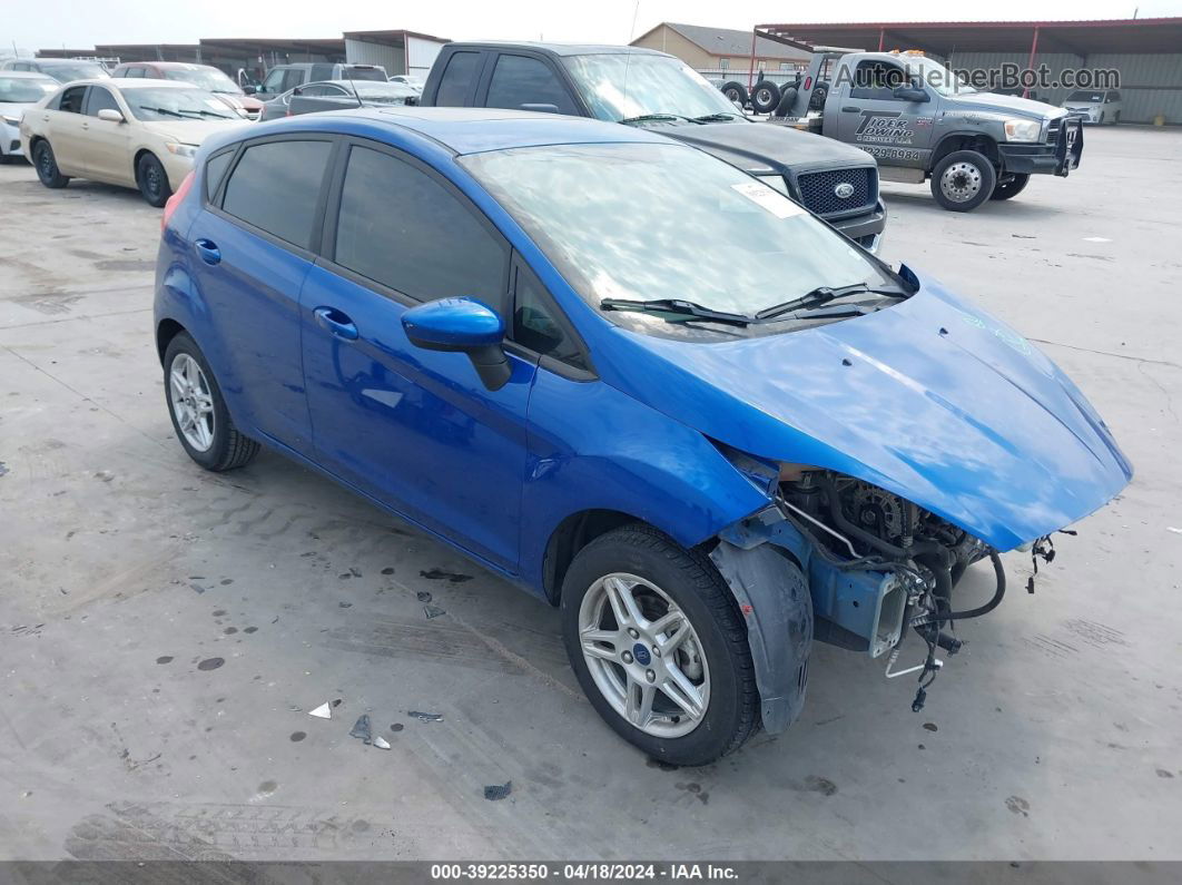 2019 Ford Fiesta Se Blue vin: 3FADP4EJ2KM157556