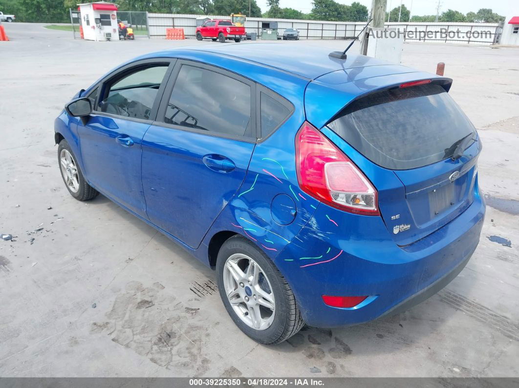 2019 Ford Fiesta Se Blue vin: 3FADP4EJ2KM157556