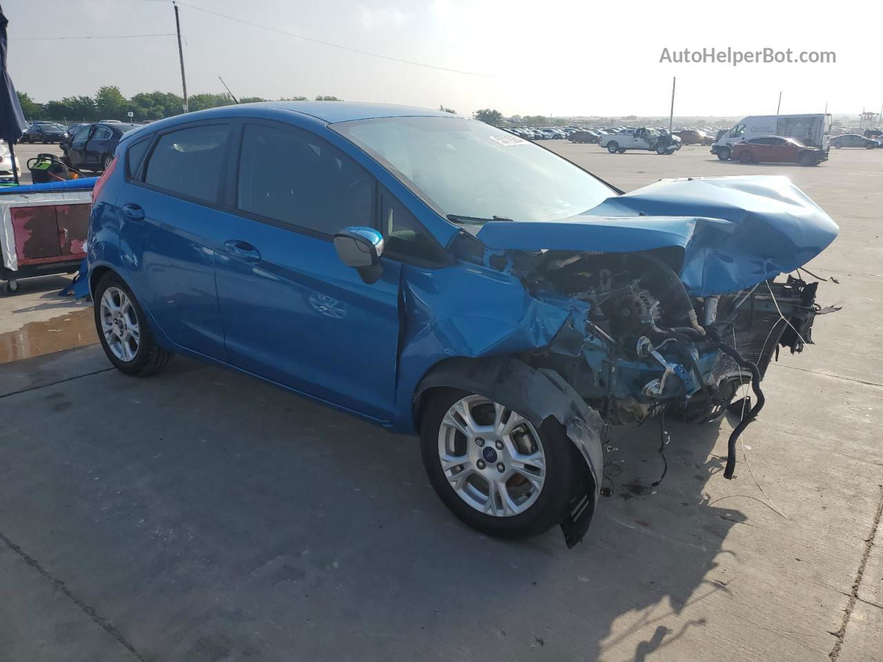 2015 Ford Fiesta Se Blue vin: 3FADP4EJ3FM117895