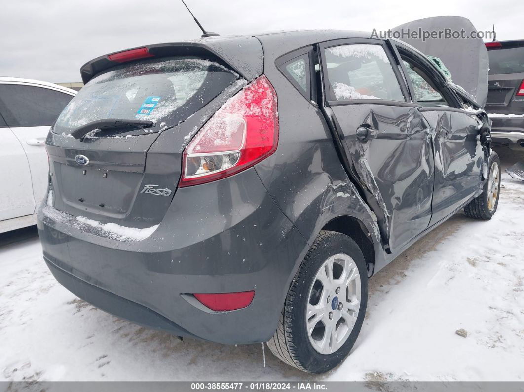 2015 Ford Fiesta Se Gray vin: 3FADP4EJ3FM136026