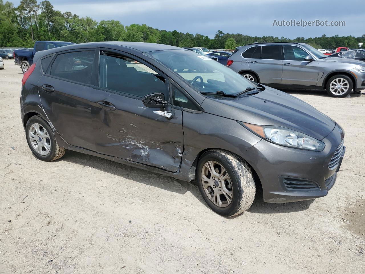 2015 Ford Fiesta Se Gray vin: 3FADP4EJ3FM179376