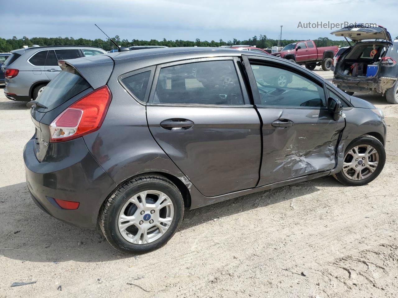 2015 Ford Fiesta Se Gray vin: 3FADP4EJ3FM179376