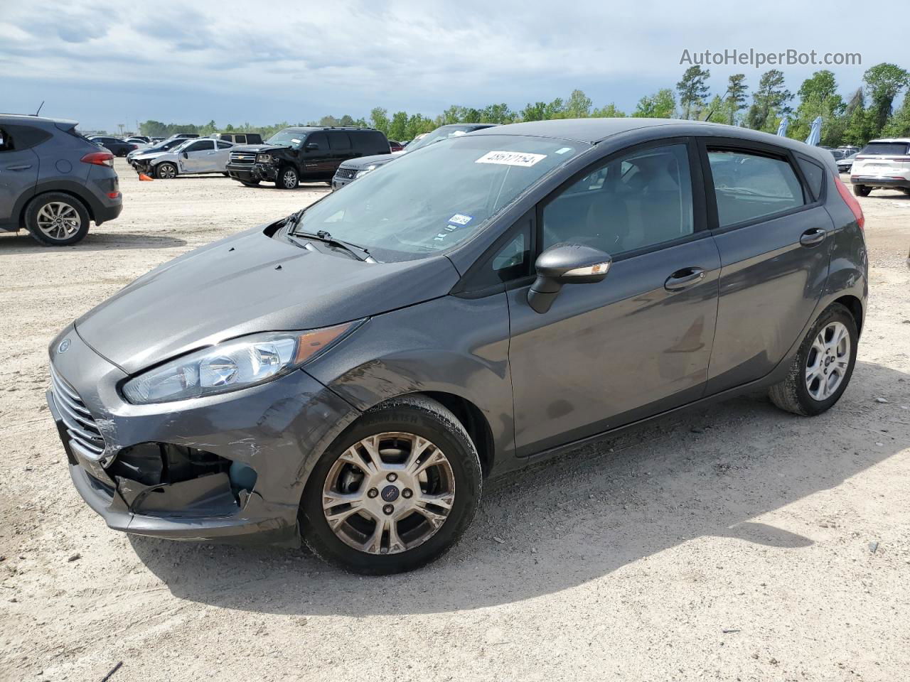 2015 Ford Fiesta Se Gray vin: 3FADP4EJ3FM179376