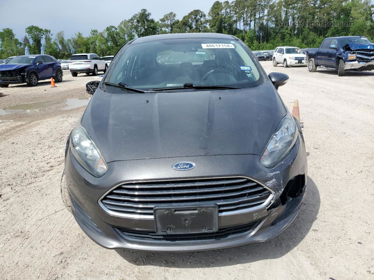 2015 Ford Fiesta Se Gray vin: 3FADP4EJ3FM179376