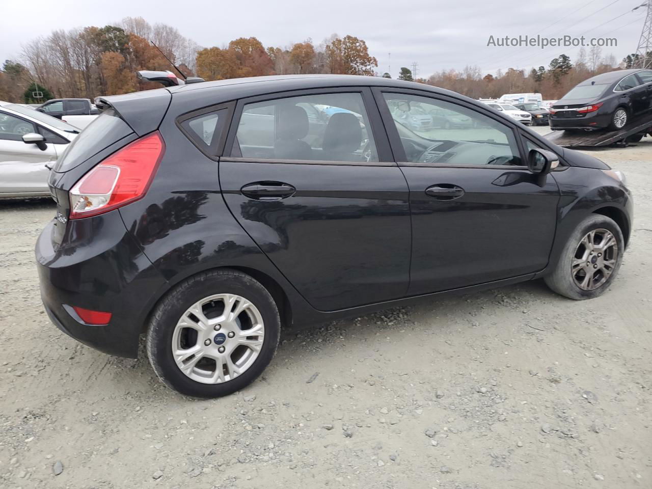 2015 Ford Fiesta Se Black vin: 3FADP4EJ3FM204986