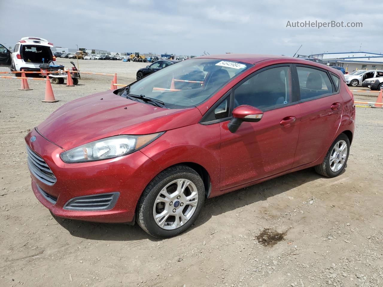 2015 Ford Fiesta Se Burgundy vin: 3FADP4EJ3FM208293