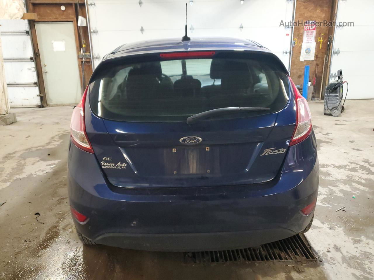 2016 Ford Fiesta Se Синий vin: 3FADP4EJ3GM147383