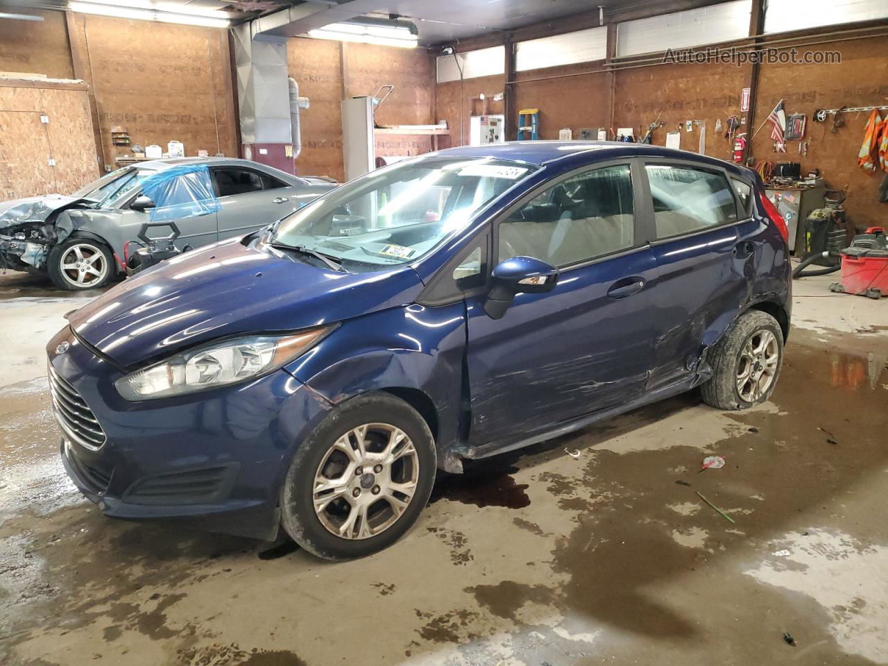 2016 Ford Fiesta Se Синий vin: 3FADP4EJ3GM147383