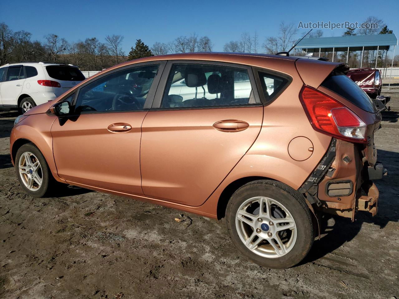 2017 Ford Fiesta Se Оранжевый vin: 3FADP4EJ3HM109217