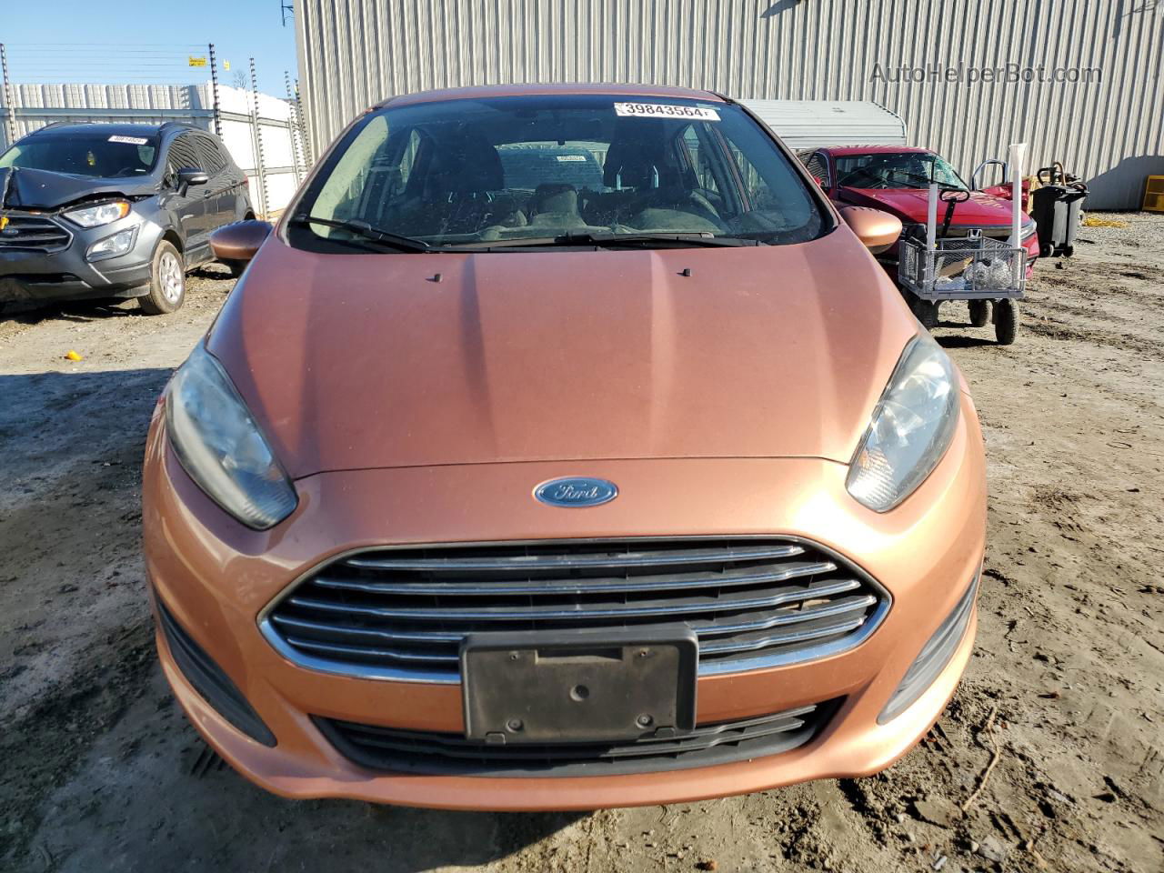 2017 Ford Fiesta Se Orange vin: 3FADP4EJ3HM109217