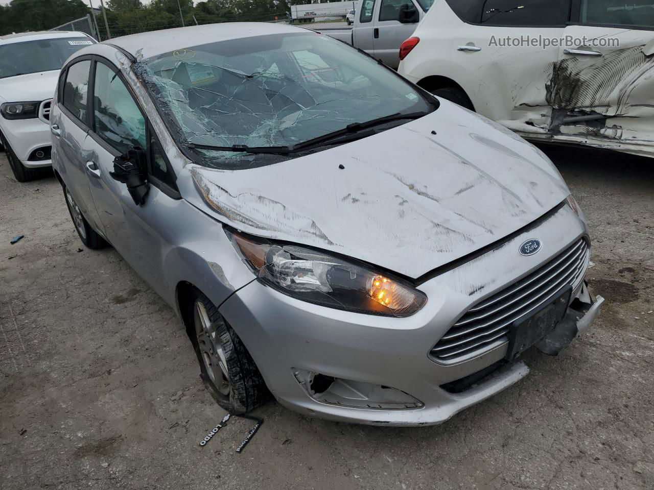 2017 Ford Fiesta Se Silver vin: 3FADP4EJ3HM162029