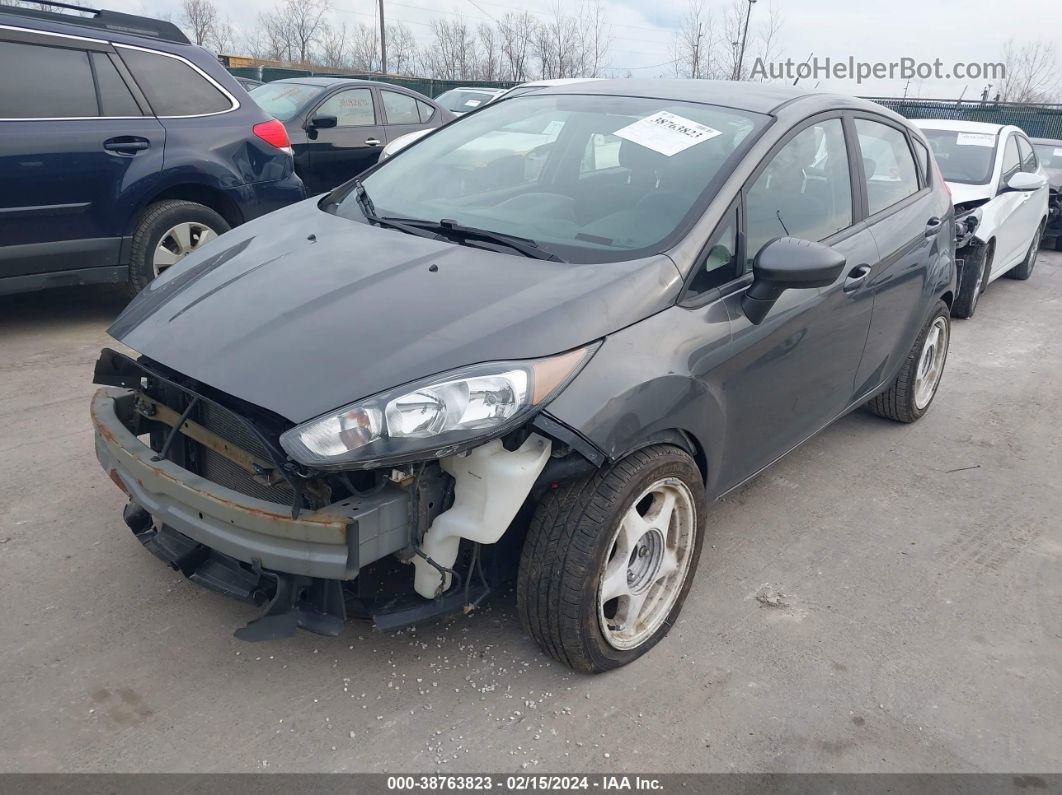 2019 Ford Fiesta Se Gray vin: 3FADP4EJ3KM106860