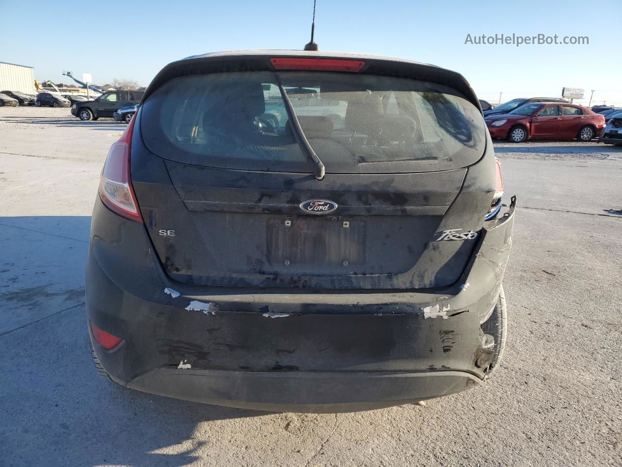 2019 Ford Fiesta Se Черный vin: 3FADP4EJ3KM134108