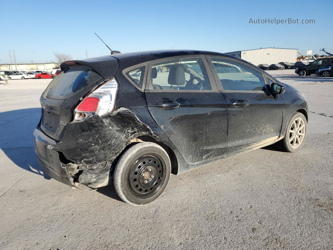 2019 Ford Fiesta Se Black vin: 3FADP4EJ3KM134108