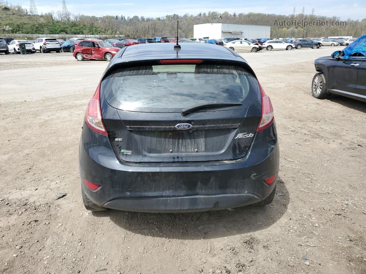 2019 Ford Fiesta Se Black vin: 3FADP4EJ3KM142743