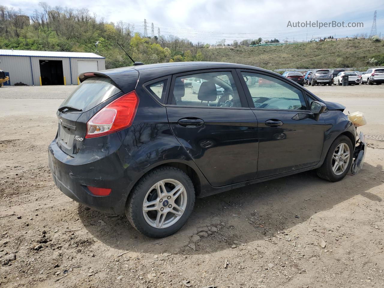 2019 Ford Fiesta Se Черный vin: 3FADP4EJ3KM142743