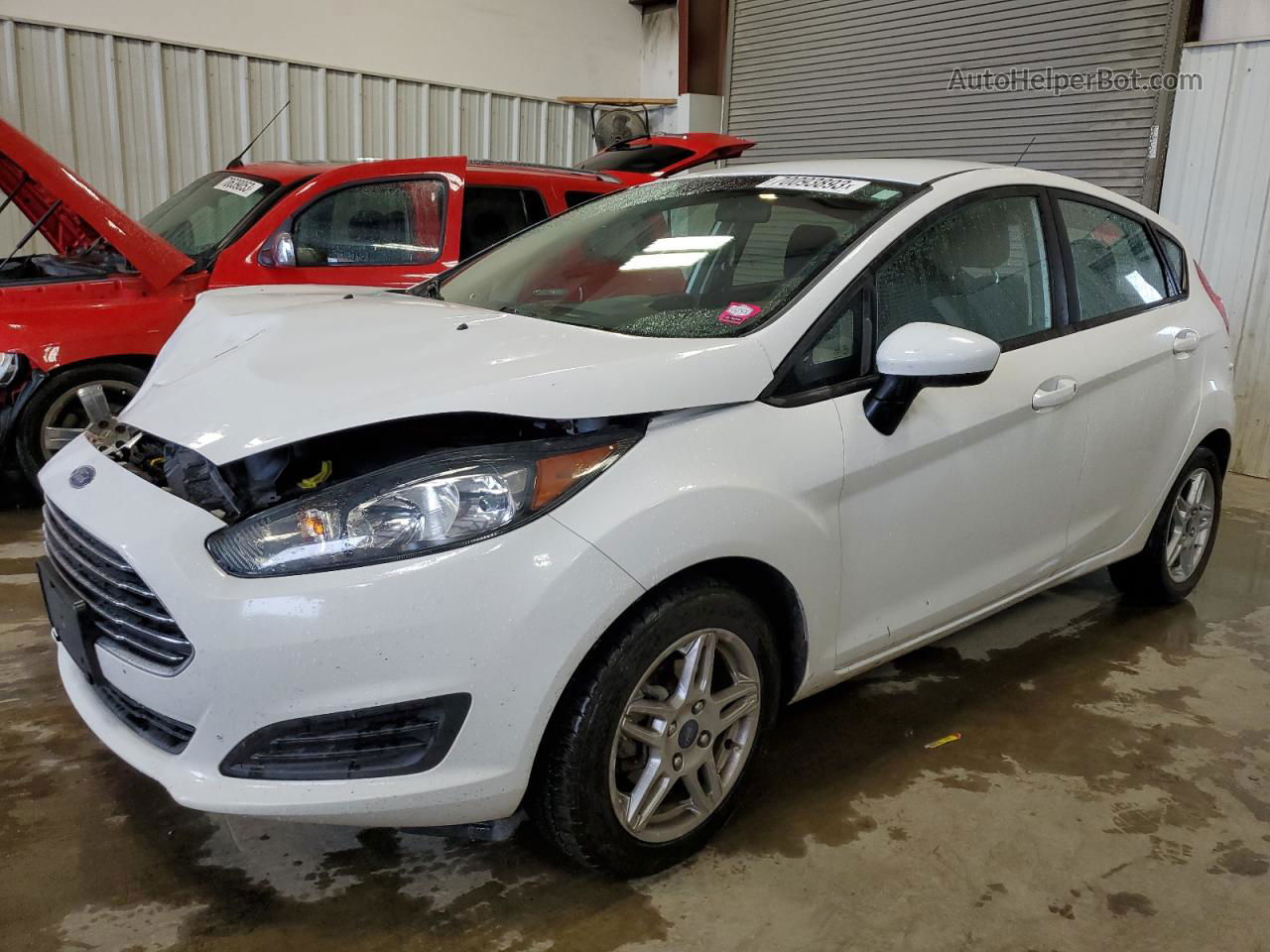 2019 Ford Fiesta Se Белый vin: 3FADP4EJ3KM142824