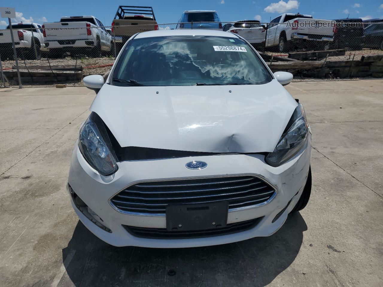 2019 Ford Fiesta Se White vin: 3FADP4EJ3KM148610