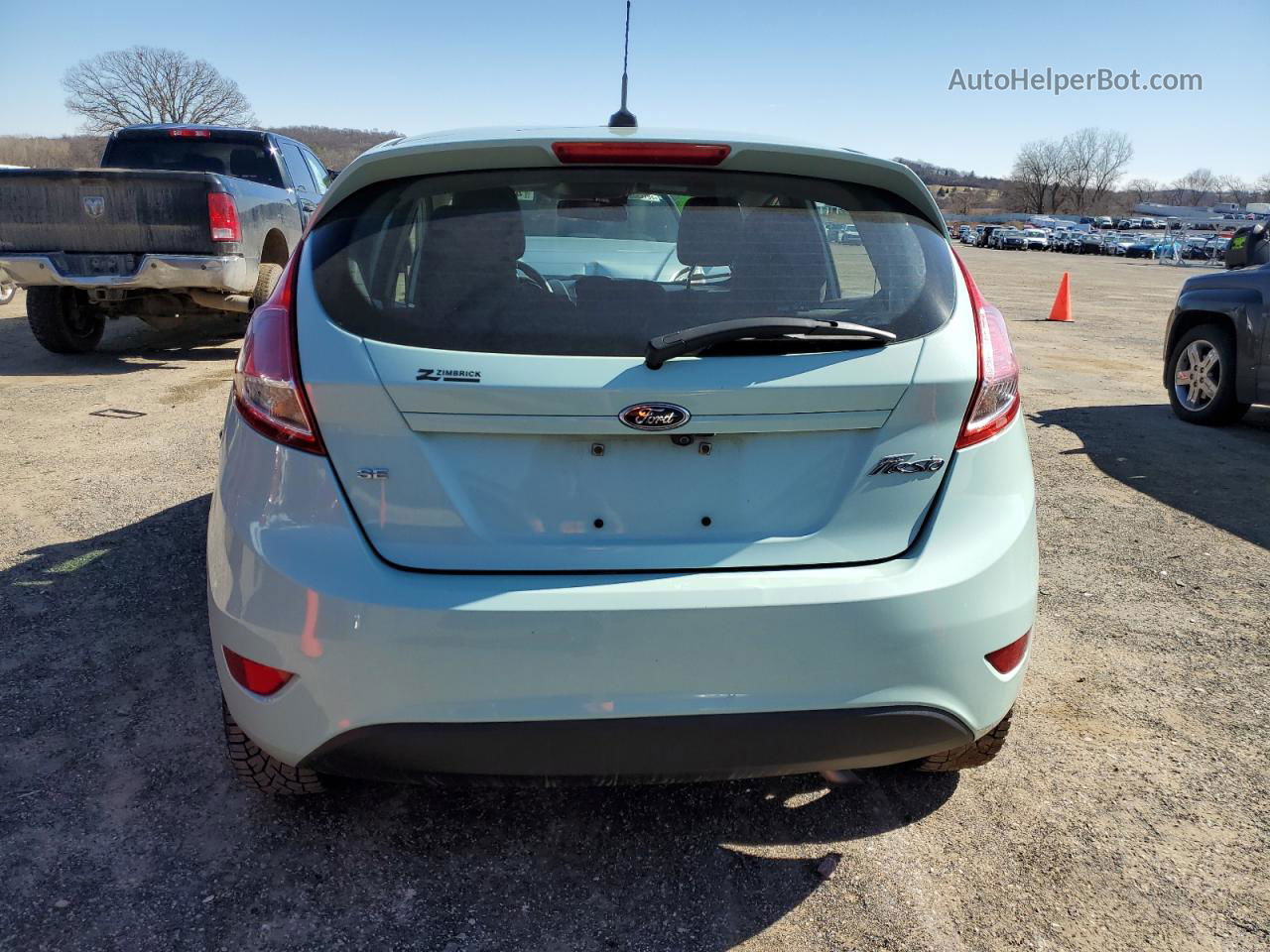 2019 Ford Fiesta Se Green vin: 3FADP4EJ3KM156352