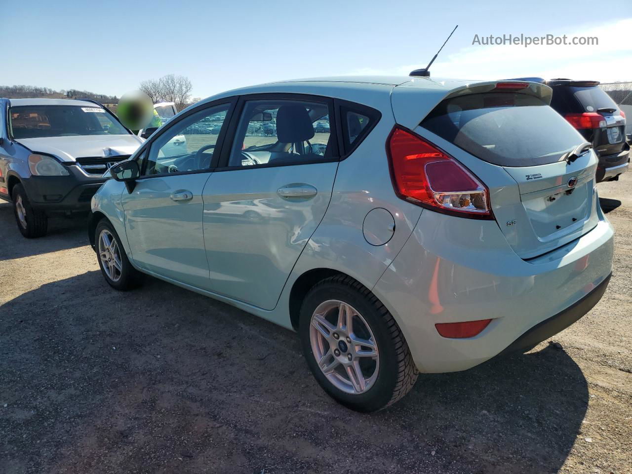 2019 Ford Fiesta Se Green vin: 3FADP4EJ3KM156352