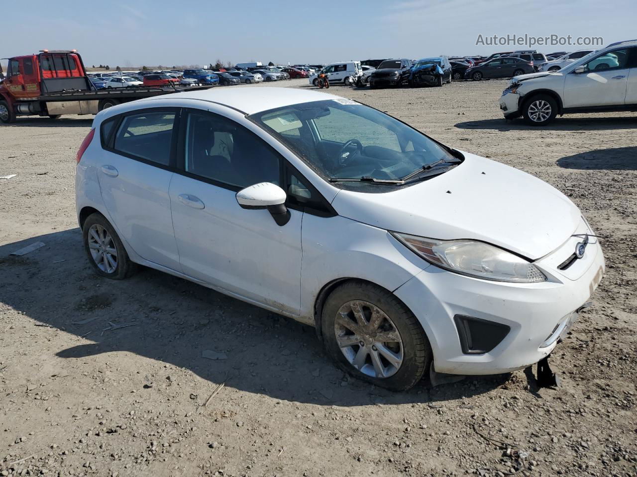 2011 Ford Fiesta Se White vin: 3FADP4EJ4BM156795