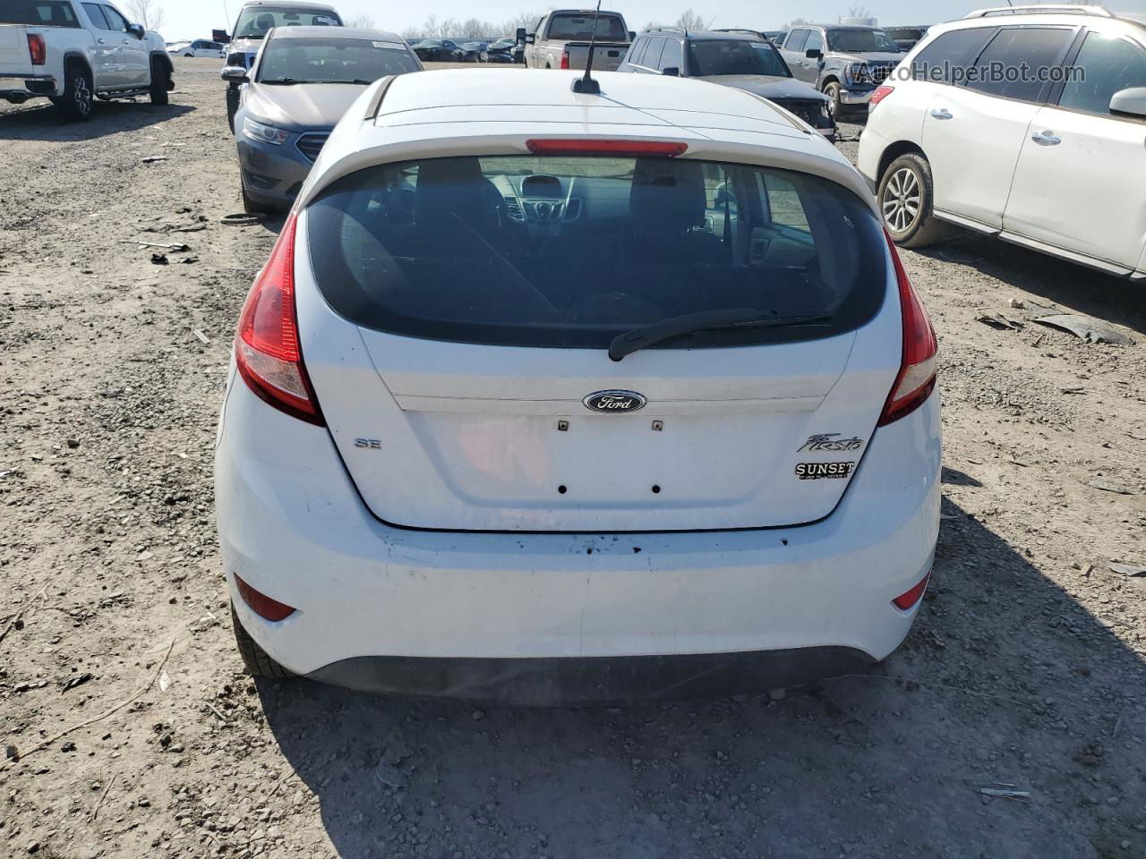 2011 Ford Fiesta Se White vin: 3FADP4EJ4BM156795