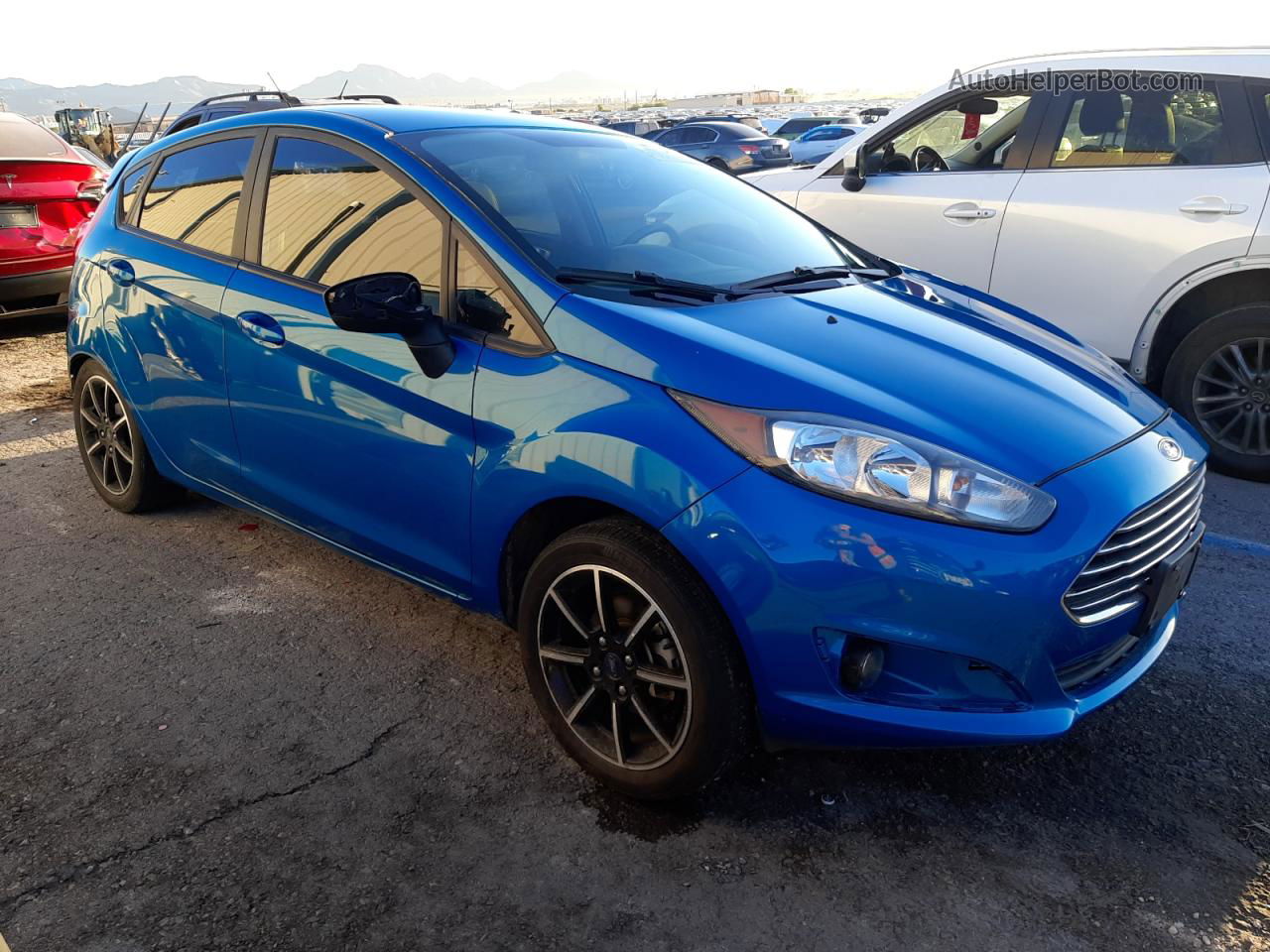 2015 Ford Fiesta Se Blue vin: 3FADP4EJ4FM203684