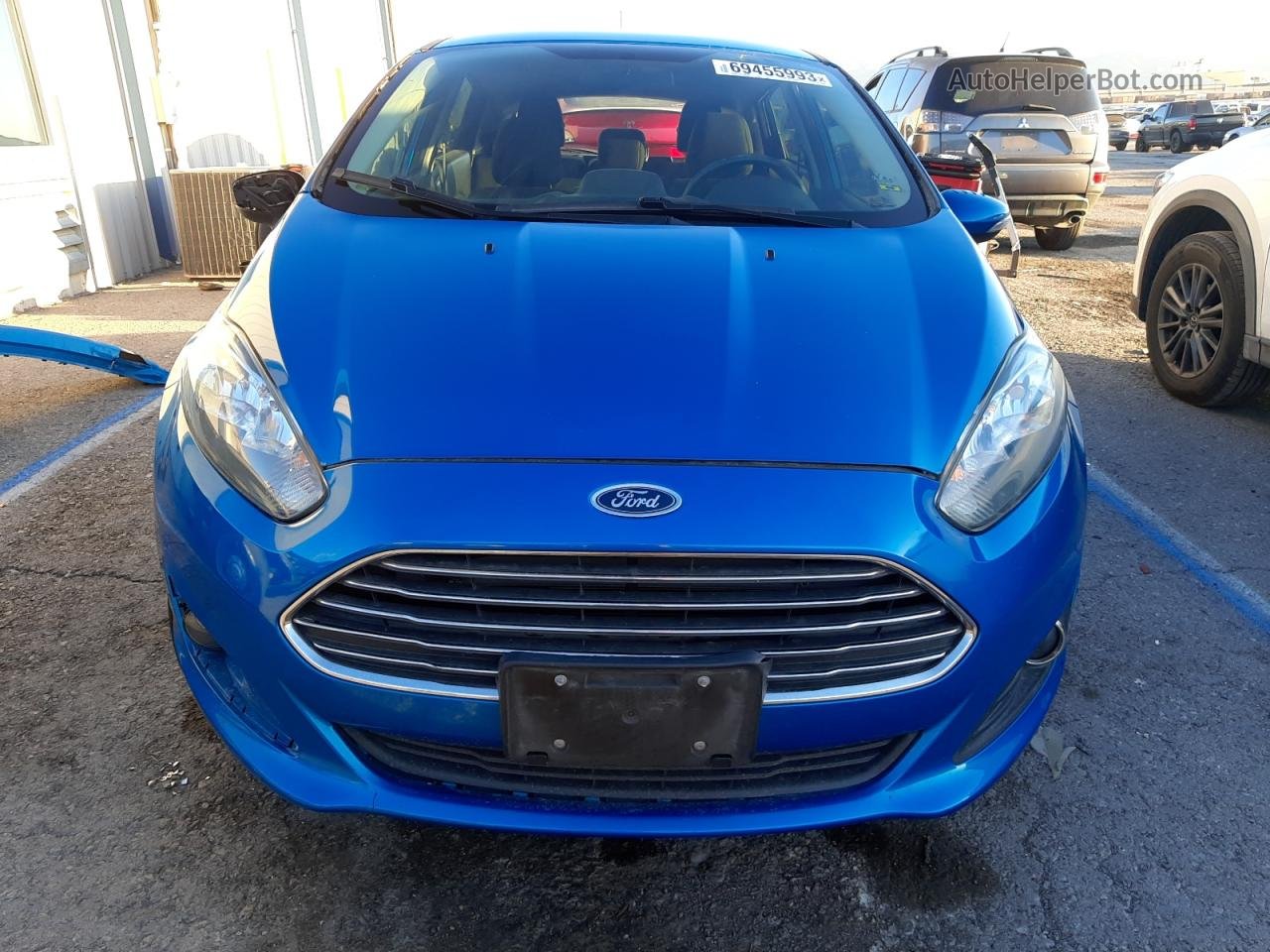 2015 Ford Fiesta Se Blue vin: 3FADP4EJ4FM203684