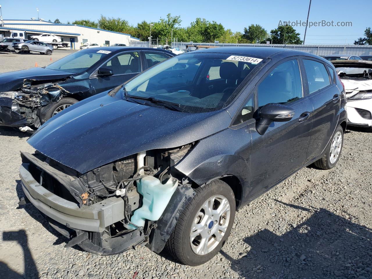 2015 Ford Fiesta Se Gray vin: 3FADP4EJ4FM211462