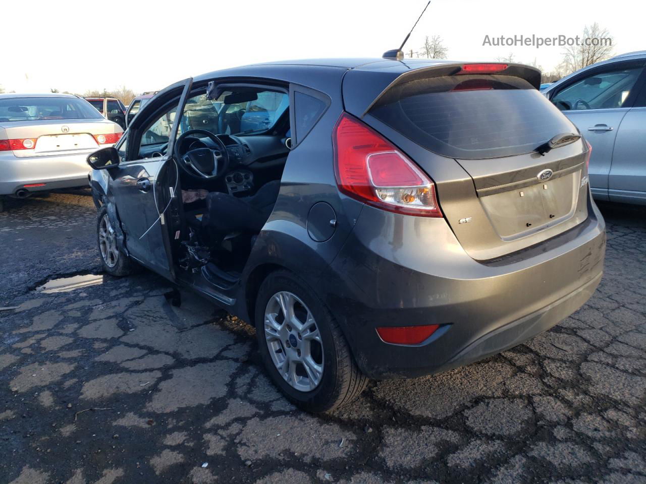 2016 Ford Fiesta Se Gray vin: 3FADP4EJ4GM105207