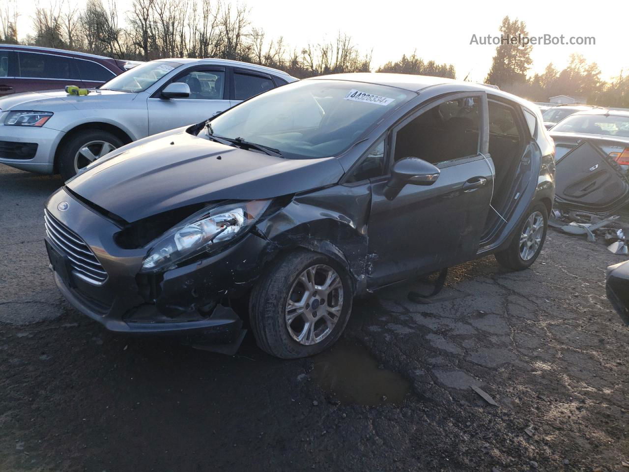 2016 Ford Fiesta Se Gray vin: 3FADP4EJ4GM105207