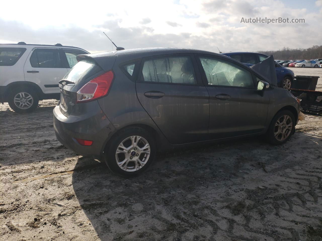 2016 Ford Fiesta Se Gray vin: 3FADP4EJ4GM126655