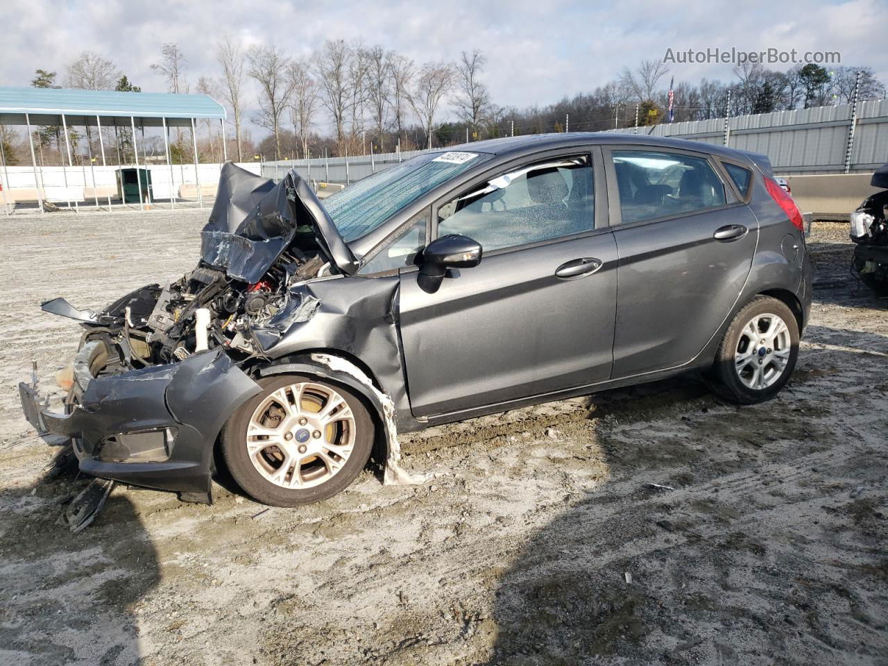 2016 Ford Fiesta Se Gray vin: 3FADP4EJ4GM126655