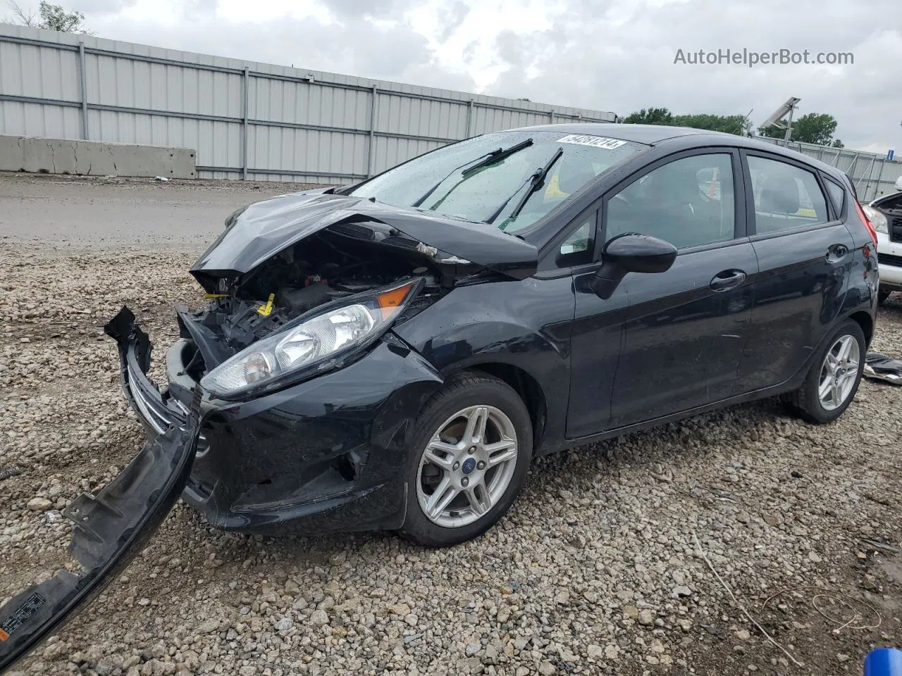 2017 Ford Fiesta Se Black vin: 3FADP4EJ4HM163237