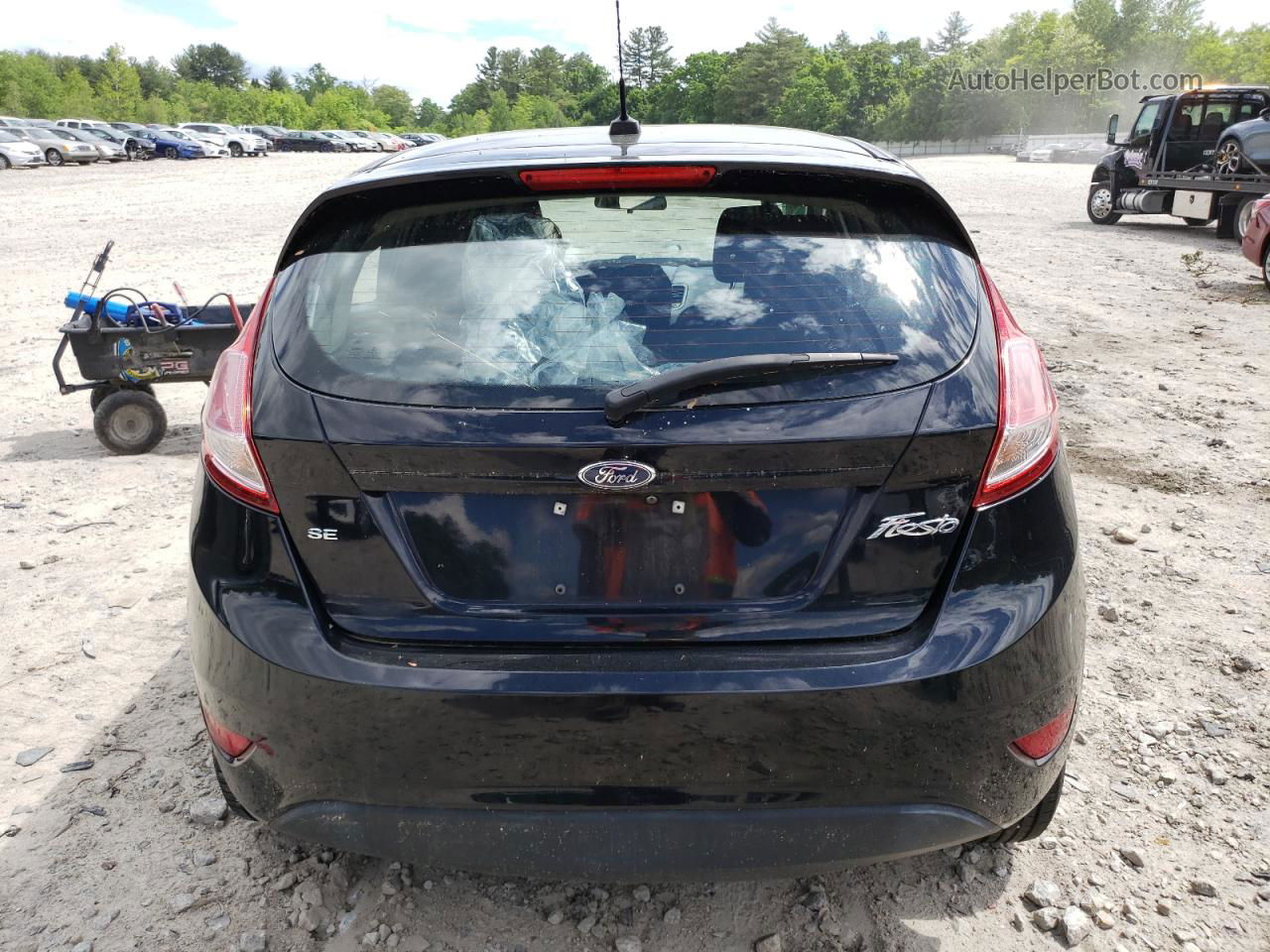 2019 Ford Fiesta Se Black vin: 3FADP4EJ4KM119102