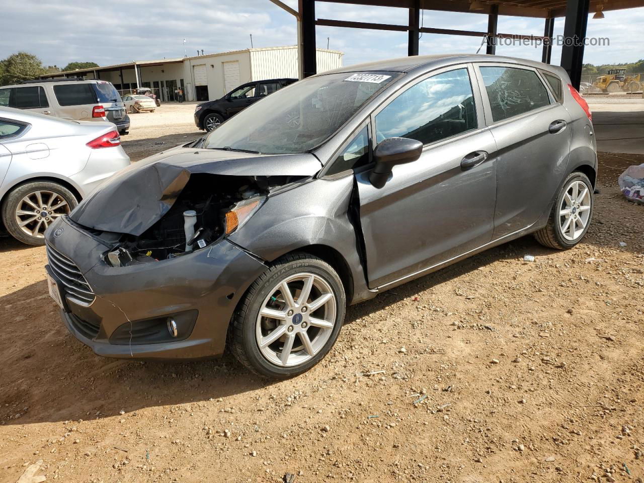 2019 Ford Fiesta Se Серый vin: 3FADP4EJ4KM143660