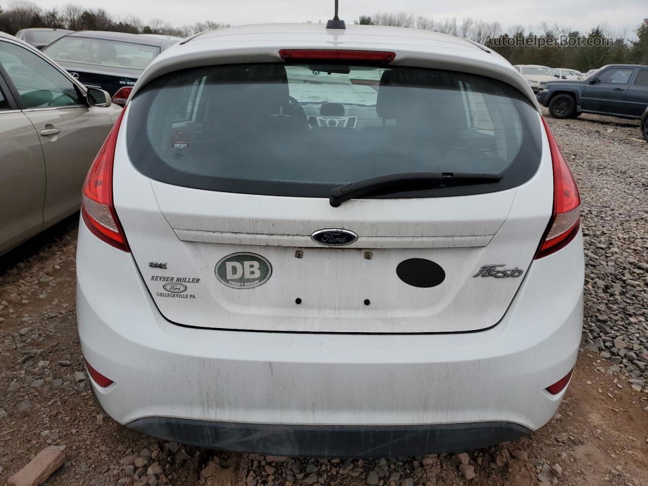 2011 Ford Fiesta Se White vin: 3FADP4EJ5BM156241