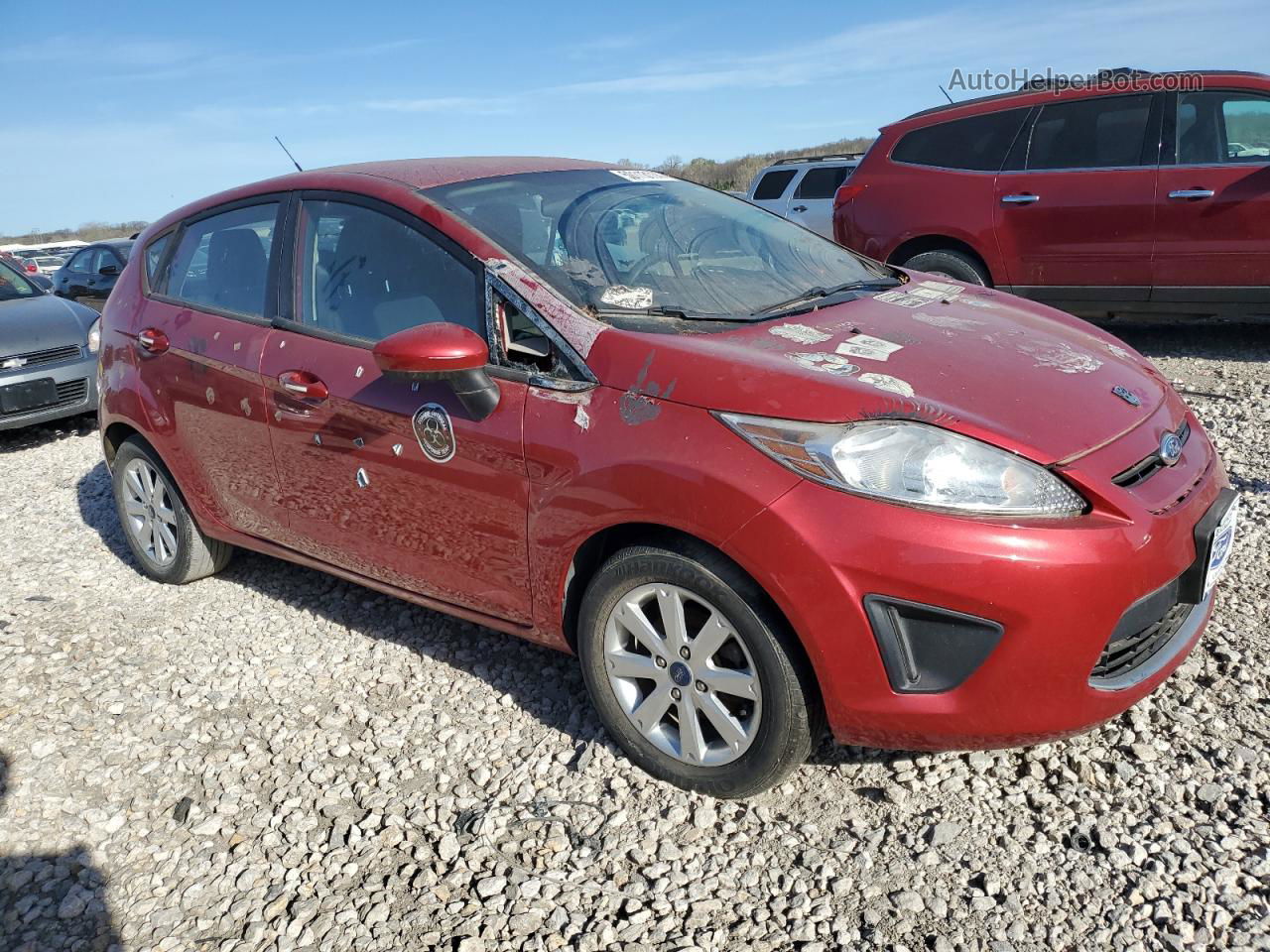 2011 Ford Fiesta Se Красный vin: 3FADP4EJ5BM216700