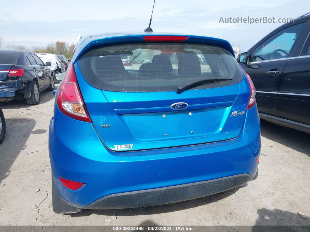 2015 Ford Fiesta Se Blue vin: 3FADP4EJ5FM220459